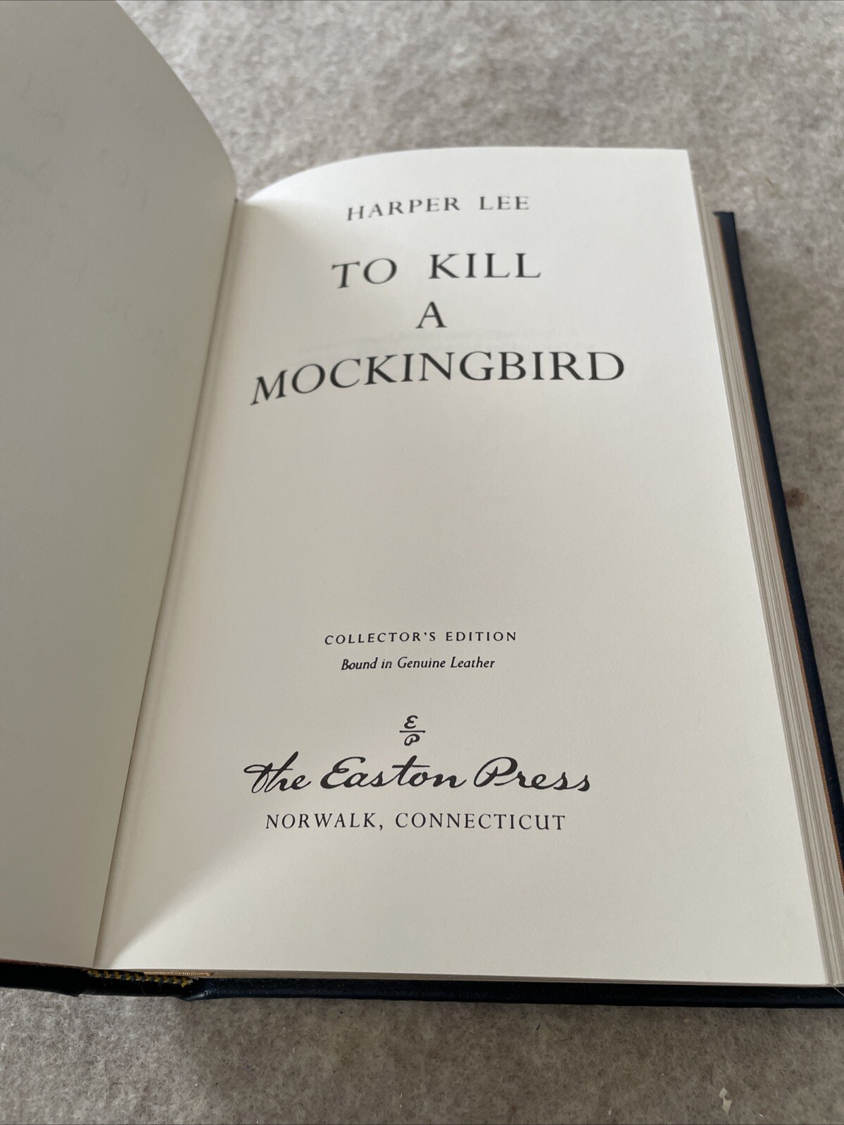 Easton Press Collectors Edition To Kill a Mockingbird by Harper Lee MINT RD