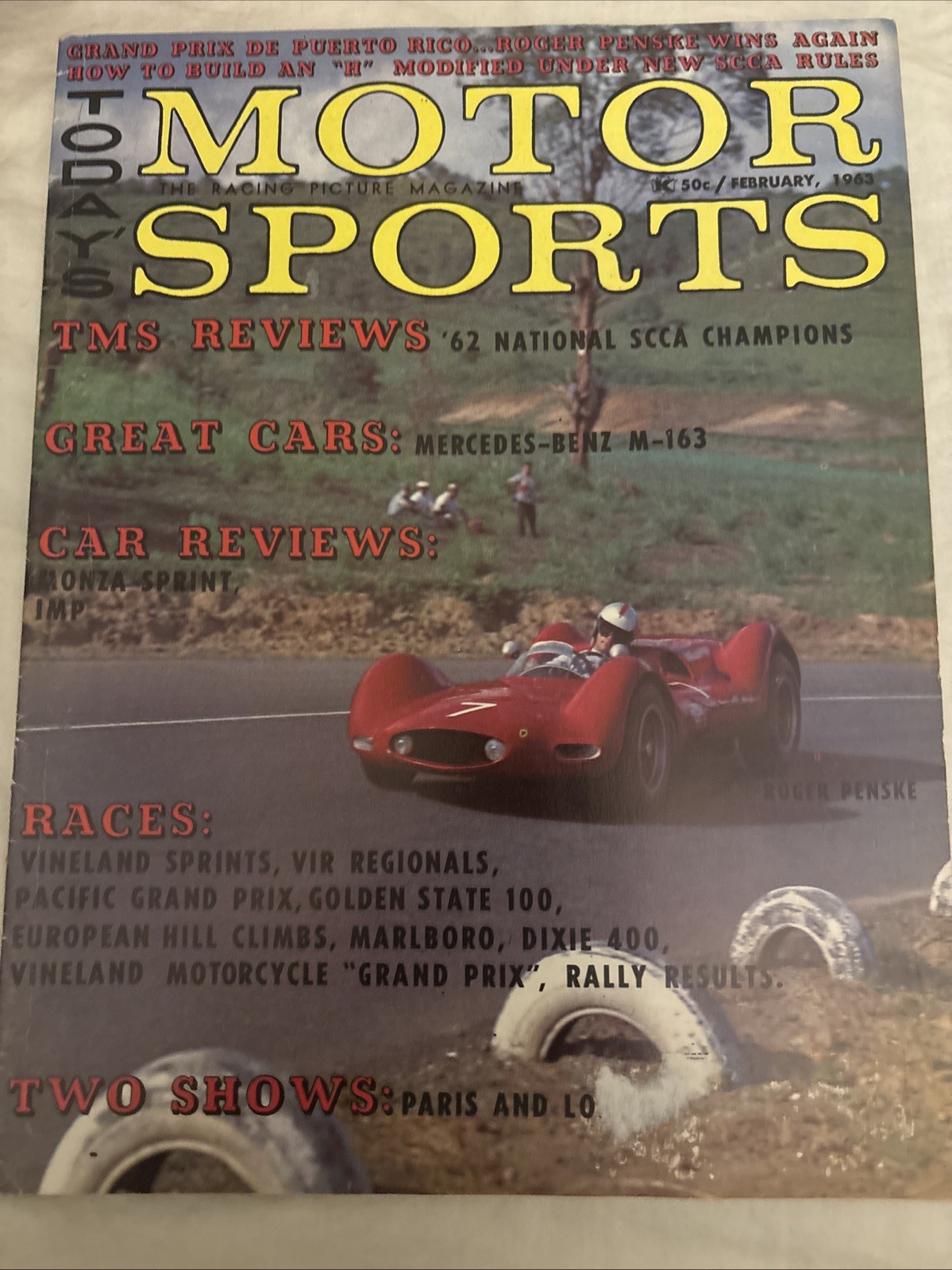 Today’s Motor Sports February 1963 TMS Reviews, Monza Sprint