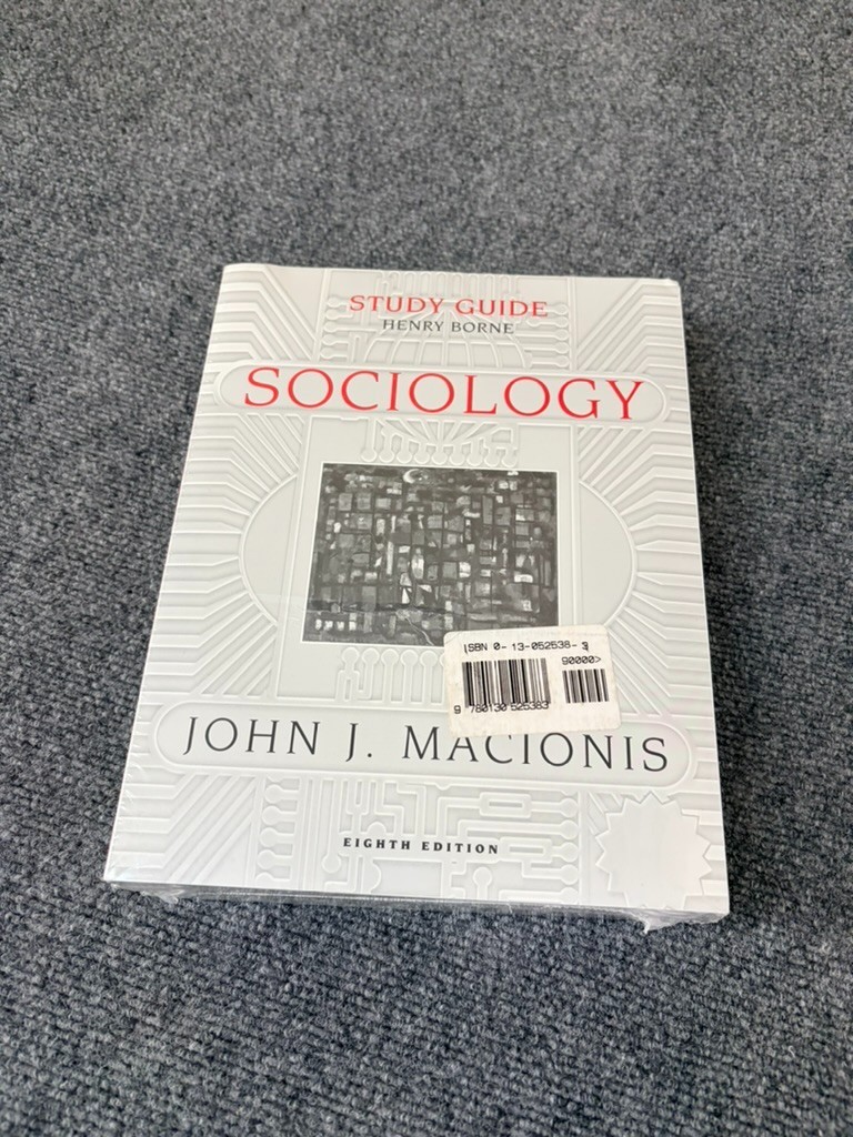 Sociology Textbook/Study Guide 8th Edition John J. Macionis Sealed New