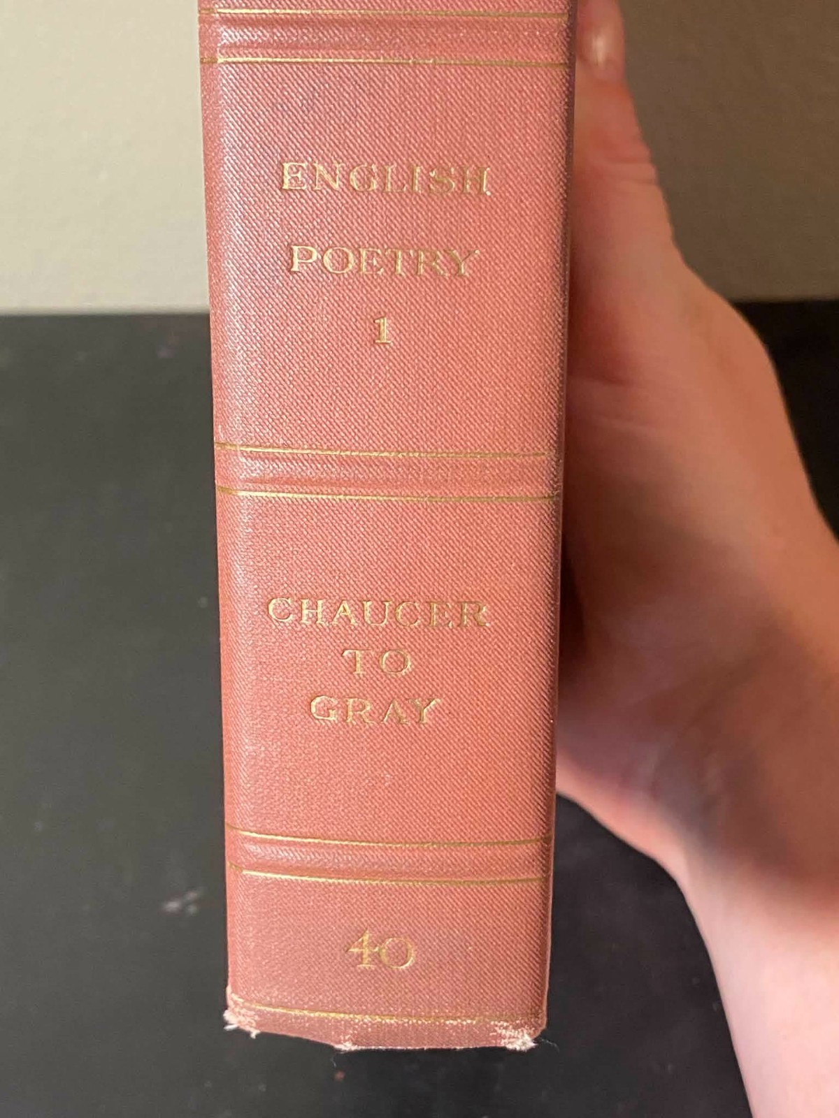 The Harvard Classics English Poetry Volume I 1910 Vintage Hardcover Book