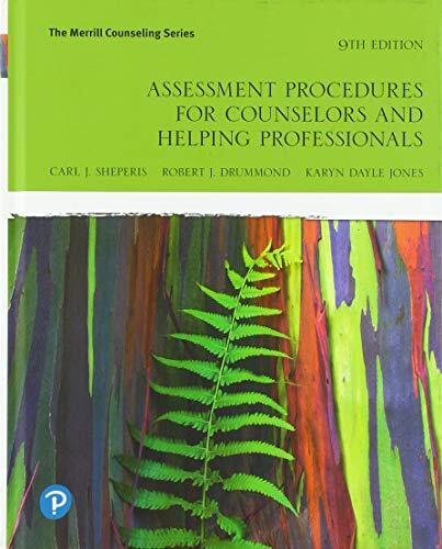 Assessment Procedures for Counselors and Helping