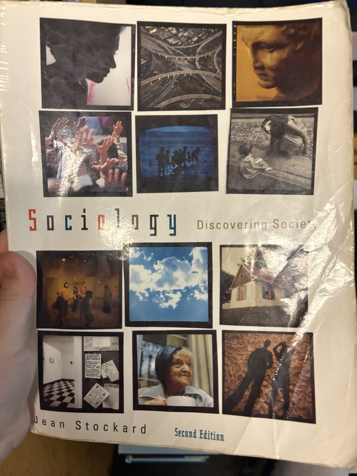 Sociology: Discovering Society 2nd Ed PB 1998 Jean Stockard Wadsworth
