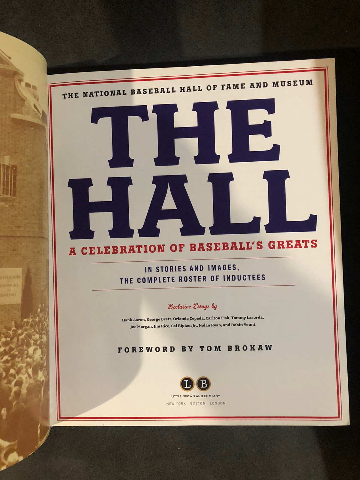 2014 Baseball Hall of Fame 75th Anniversary Hardback Book 600+ Pages – Brokaw