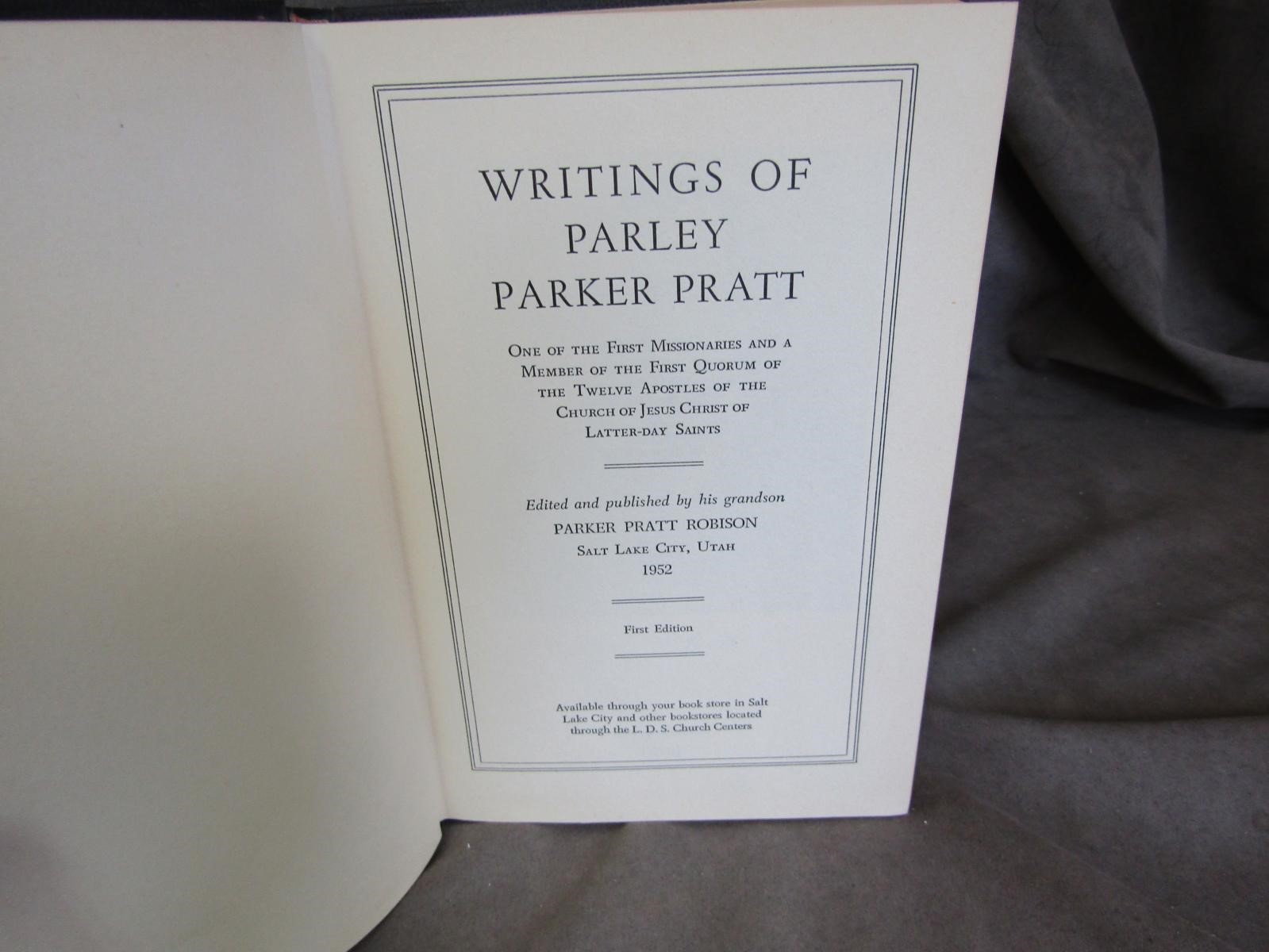 1952 1st ed – Writings of Parley Parker Pratt – 1st Missionary LDS Mormon ch922