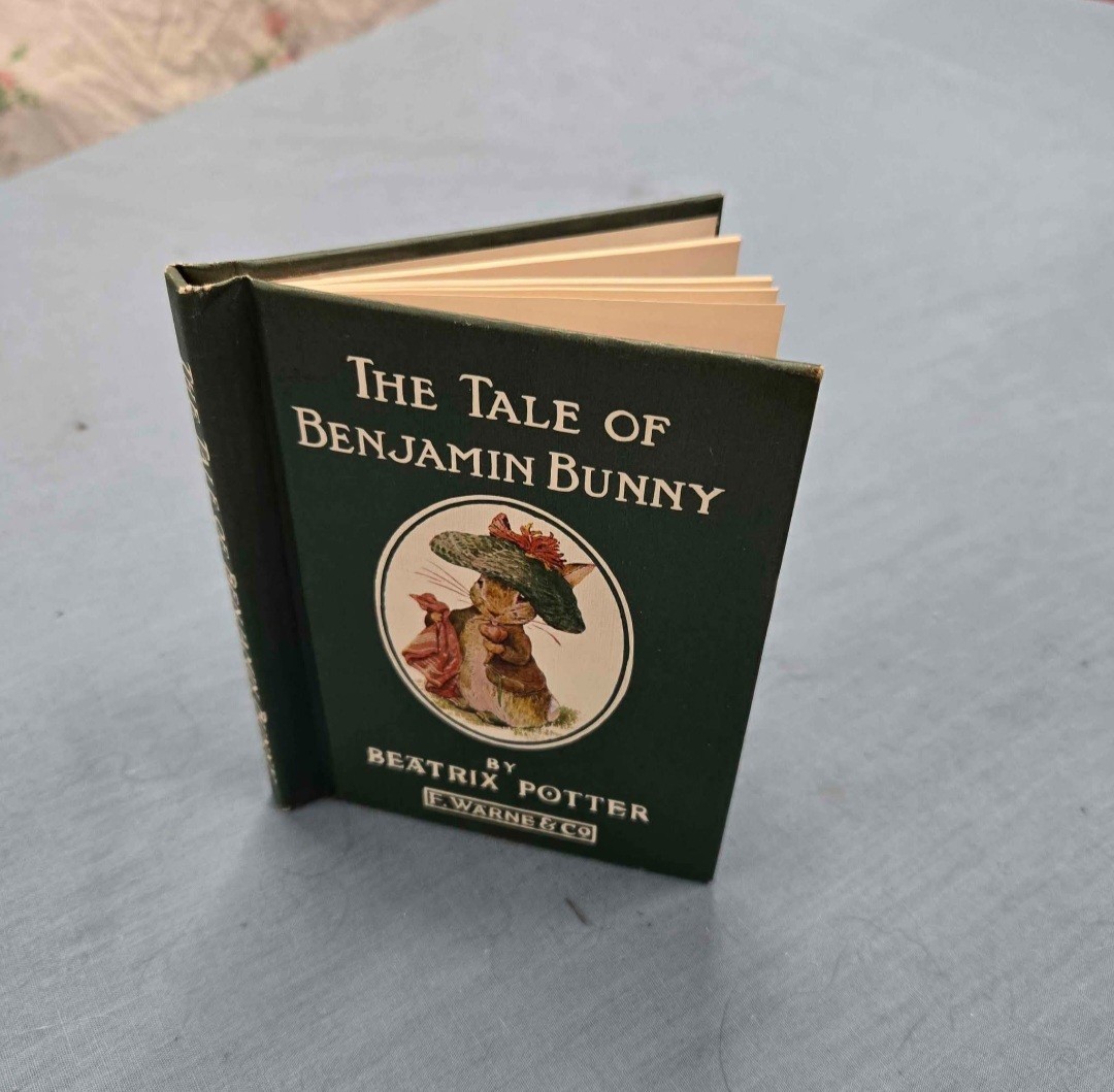 The Tale of Benjamin Bunny by Beatrice Potter Hardcover Vintage Mini Book