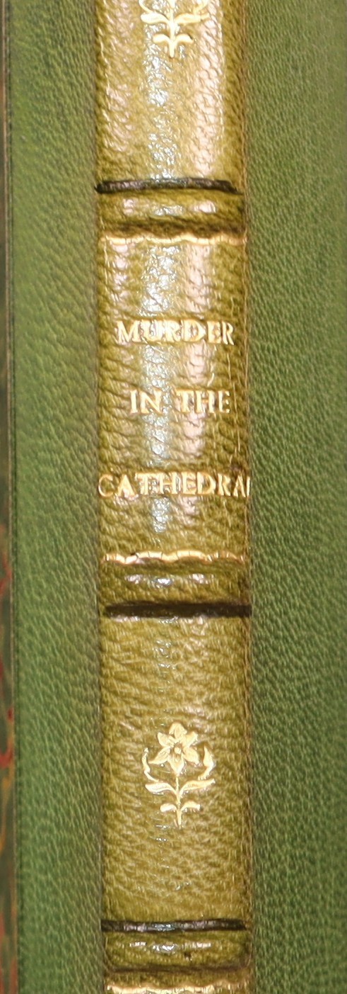 1935 Murder in the Cathedral by T S Eliot 1st Ed 1st Impression Half Leather