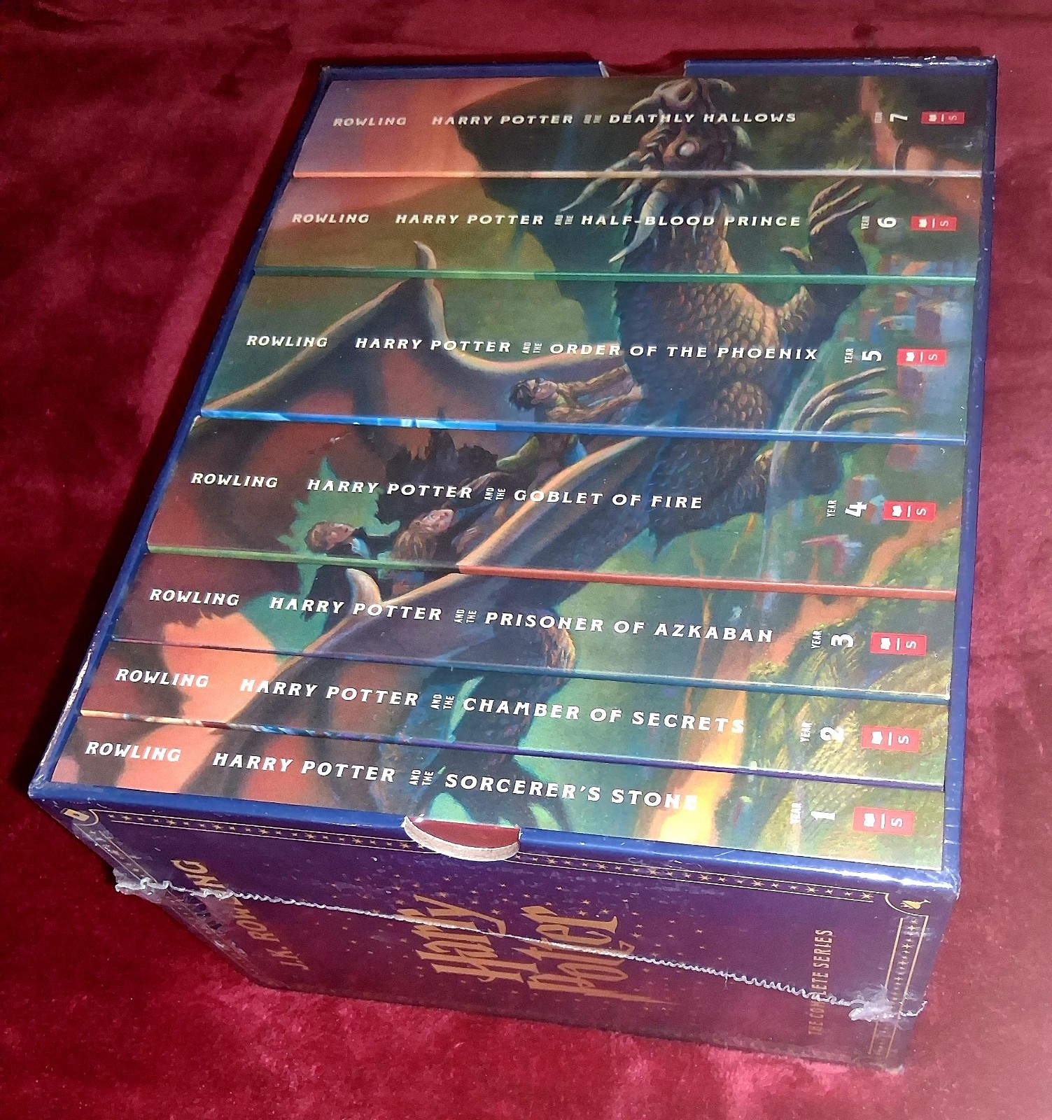 Harry Potter Box Set Paperback Stenciled Edges NEW and SEALED JK Rowling Fantasy