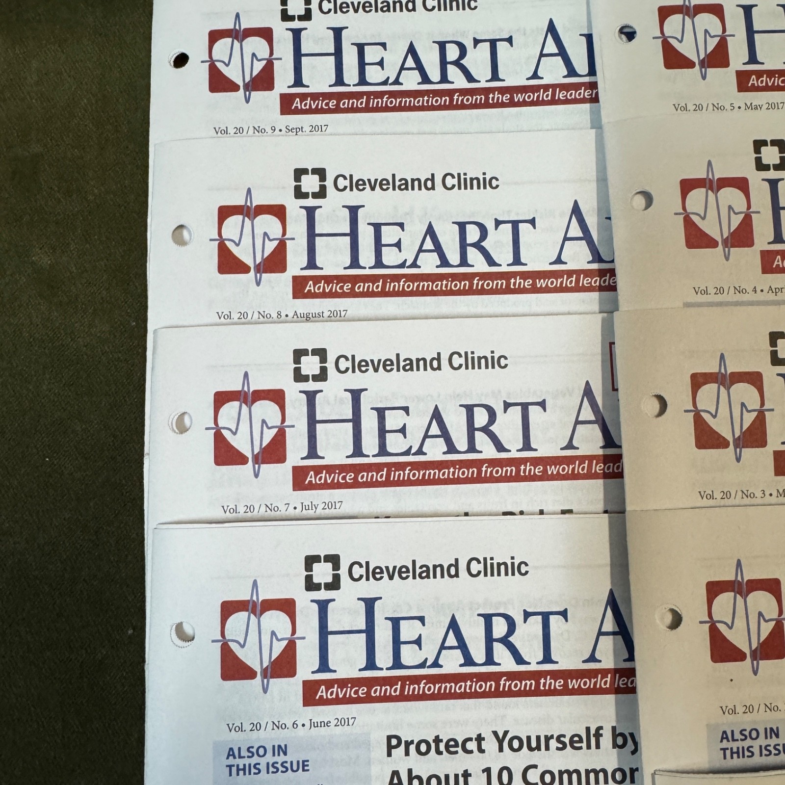 CLEVELAND CLINIC HEART ADVISOR X 24 – Vol 17 x 2,Vol 18 x 3,Vol 19 x 10,Vol 20×9