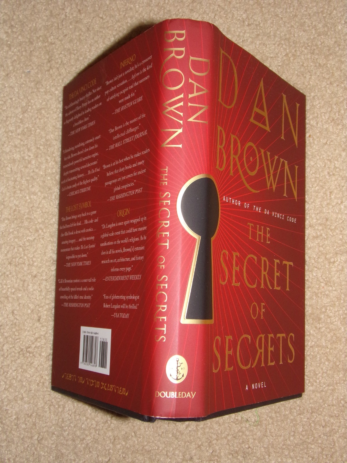 The Secret of Secrets by Dan Brown 2025 Hard Cover