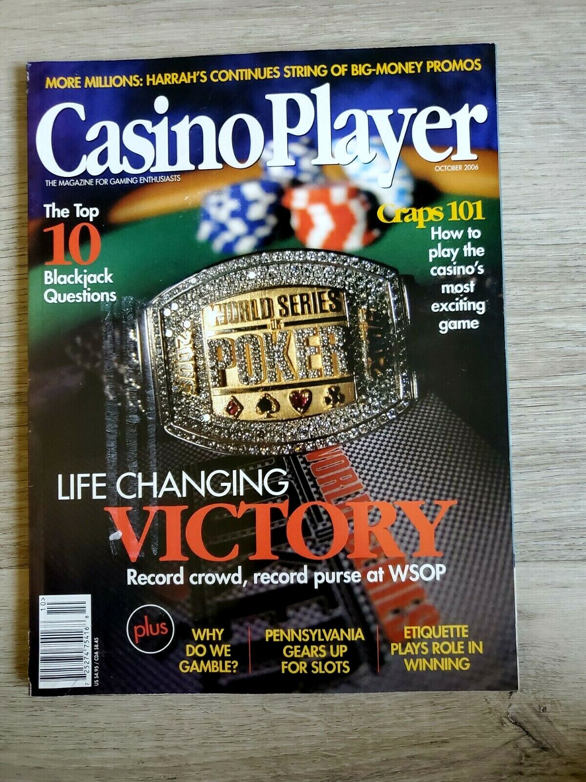 Casino Player Magazine October 2006 World Series of Poker Issue – 162 Pages