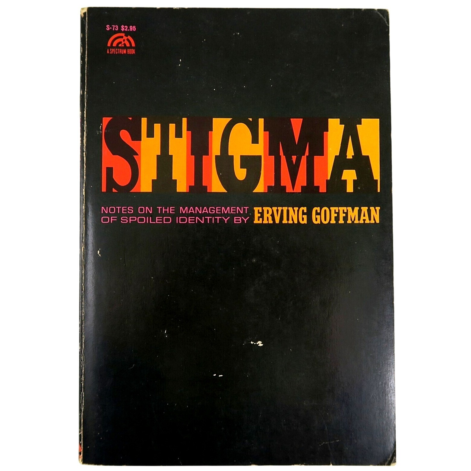 Stigma by Erving Goffman – 1963 Spectrum Paperback Sociology Textbook