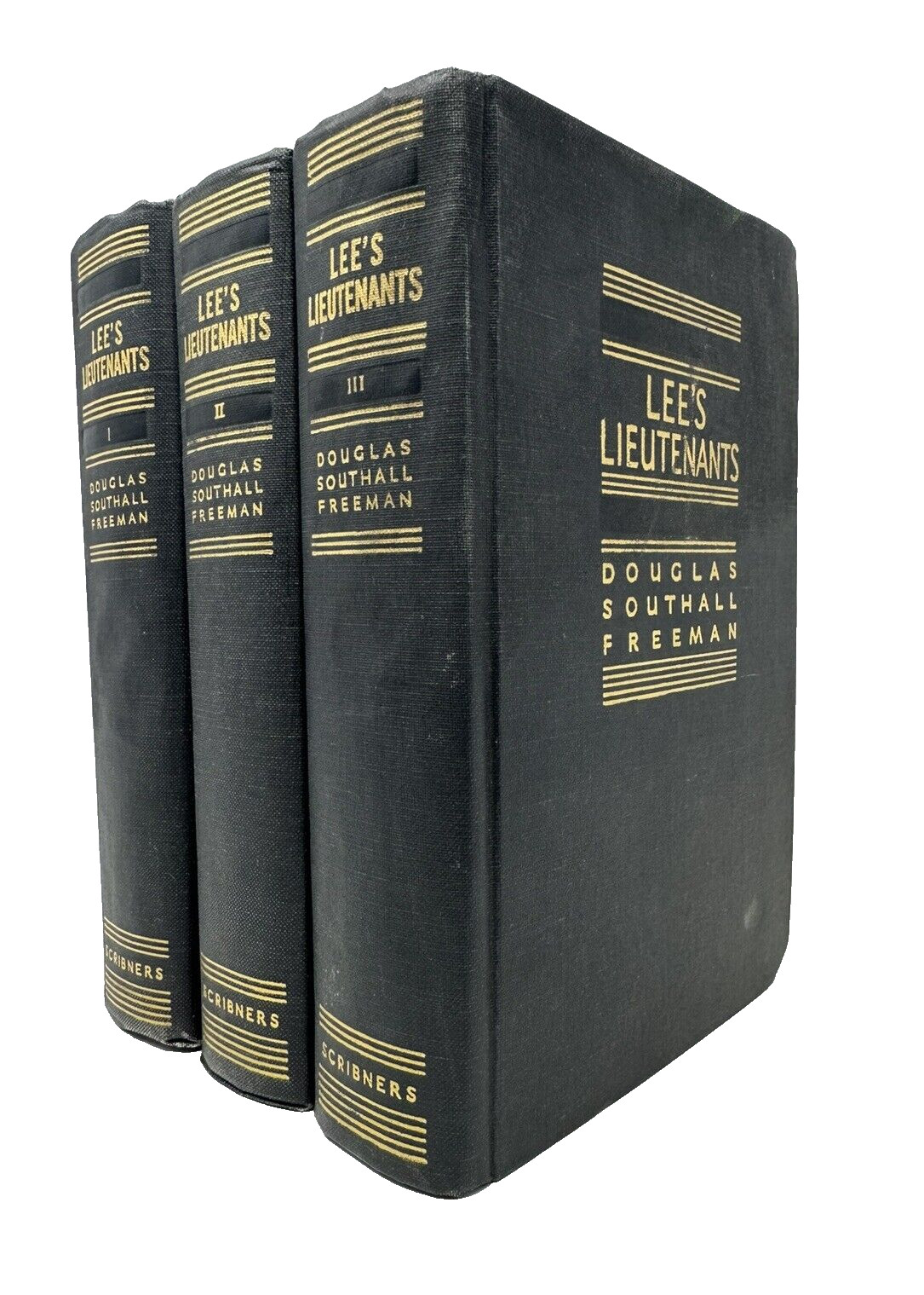 Lee&rsquo;s Lieutenants by Douglas Freeman 3 Vols 1942-44 1st Ed/HC/Vintage