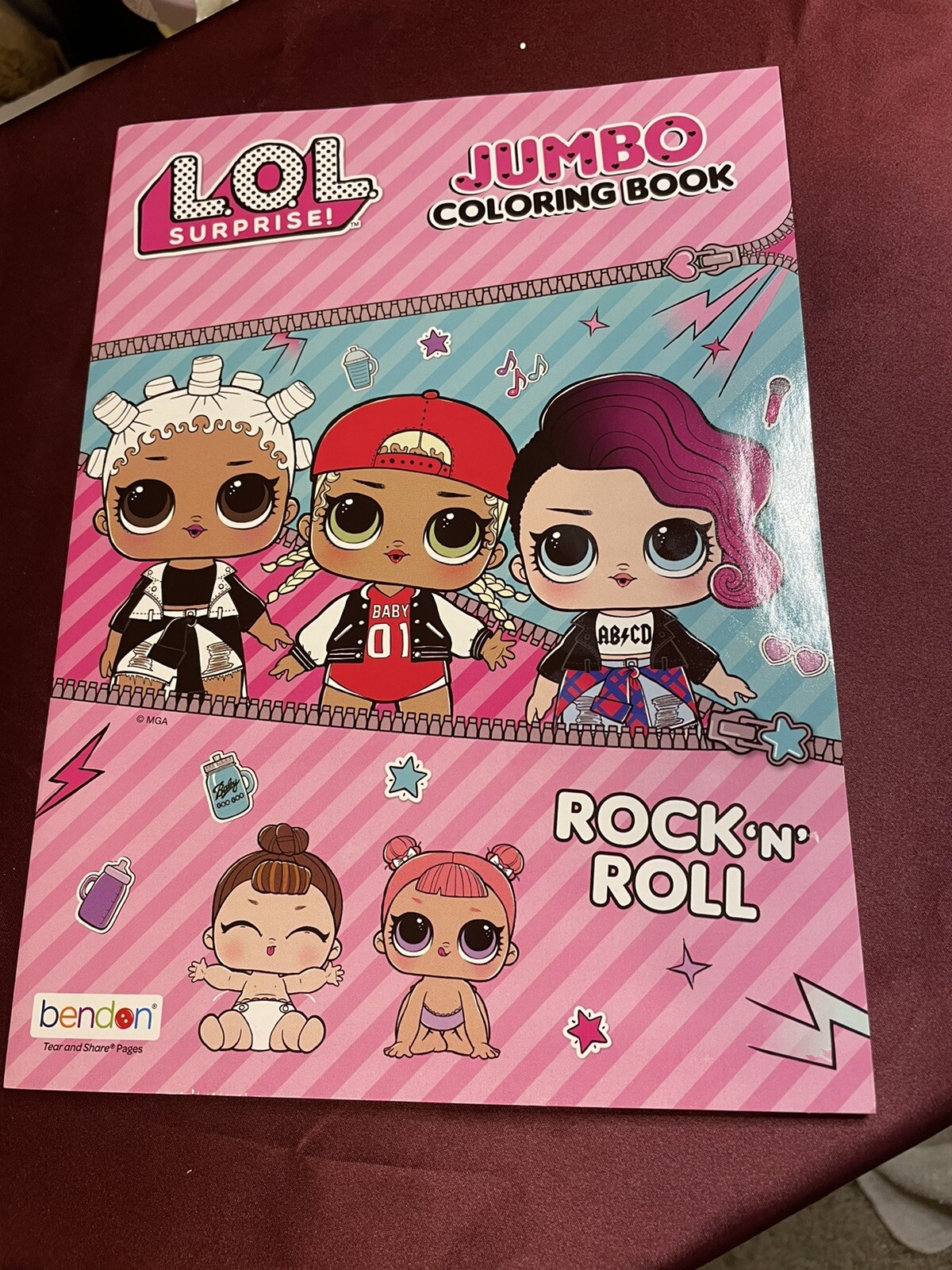 L.O.L. JUMBO Coloring Book. « Rock &lsquo;n&rsquo; Roll » by Bendon