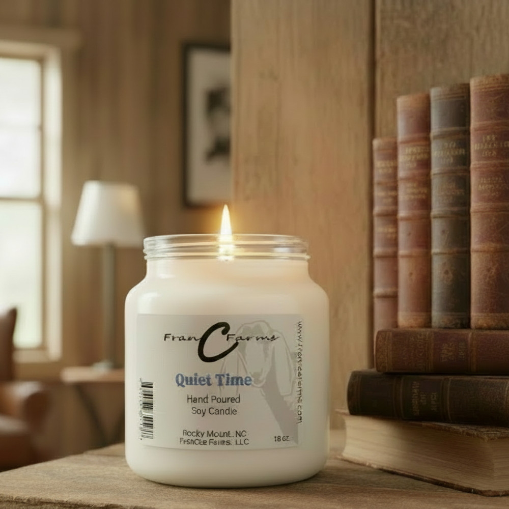 Quiet Time Soy Candle – 18 oz. Apothecary Jar
