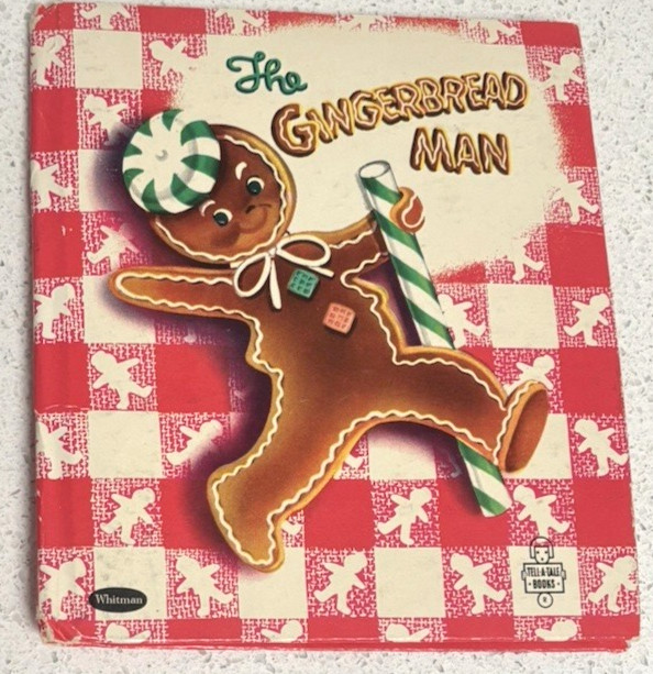 THE GINGERBREAD MAN H/C WHITMAN TELL-A-TALE 1953 GC