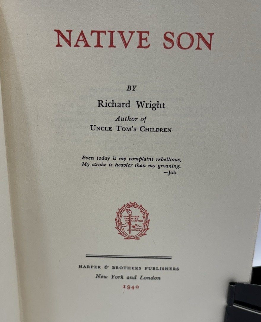 Native Son by Richard Wright, 1968 Renewed First Edition