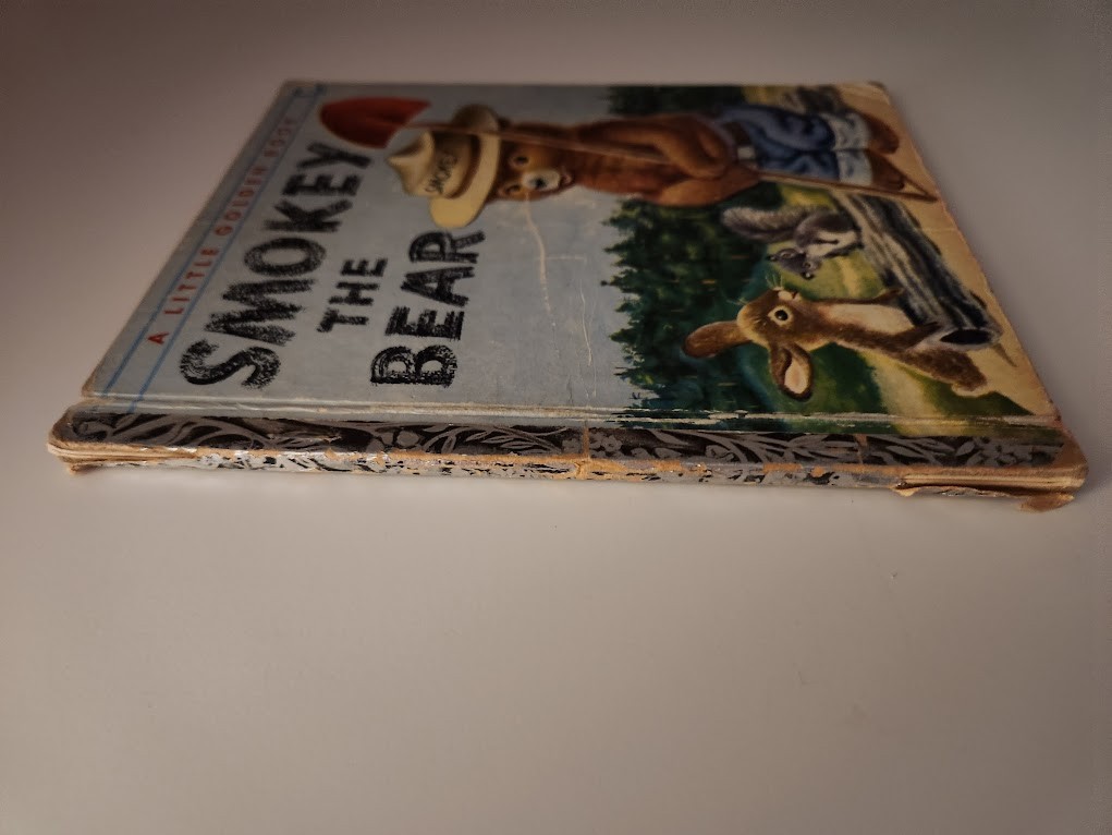 Vintage Little Golden Book Smokey the Bear .25 Cents 1955 « A » Edition Mary Reed