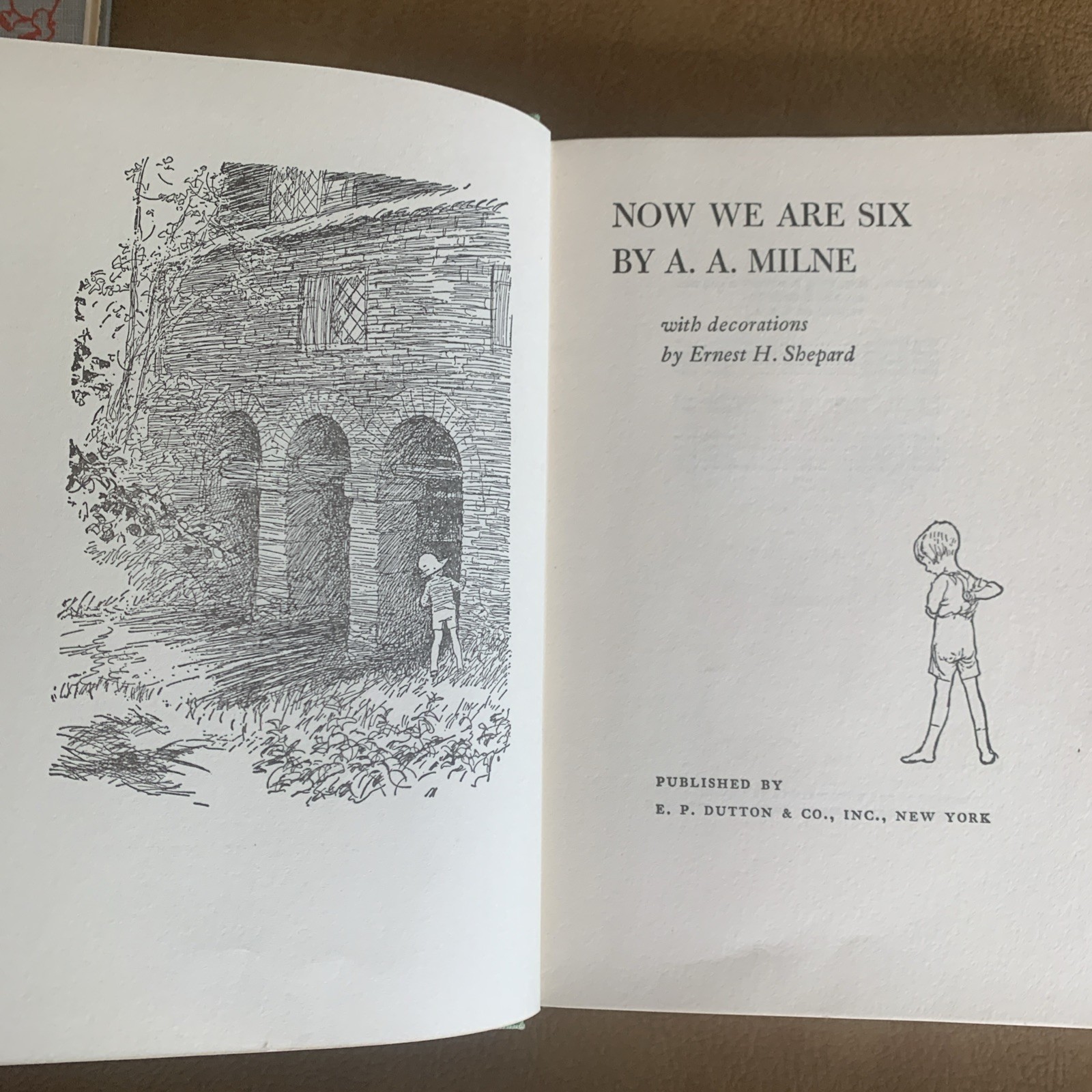 3- 1950 A A Milne Books Winnie the Pooh, Now We Are 6, When We Were Very Young