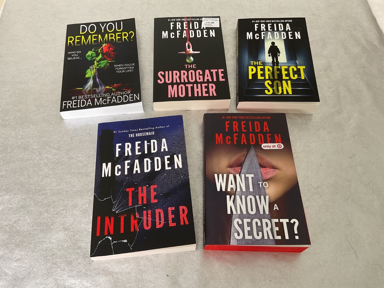 Like New! Lot of 5 Mystery Thrillers Freida McFadden PB Books w/ The Intruder