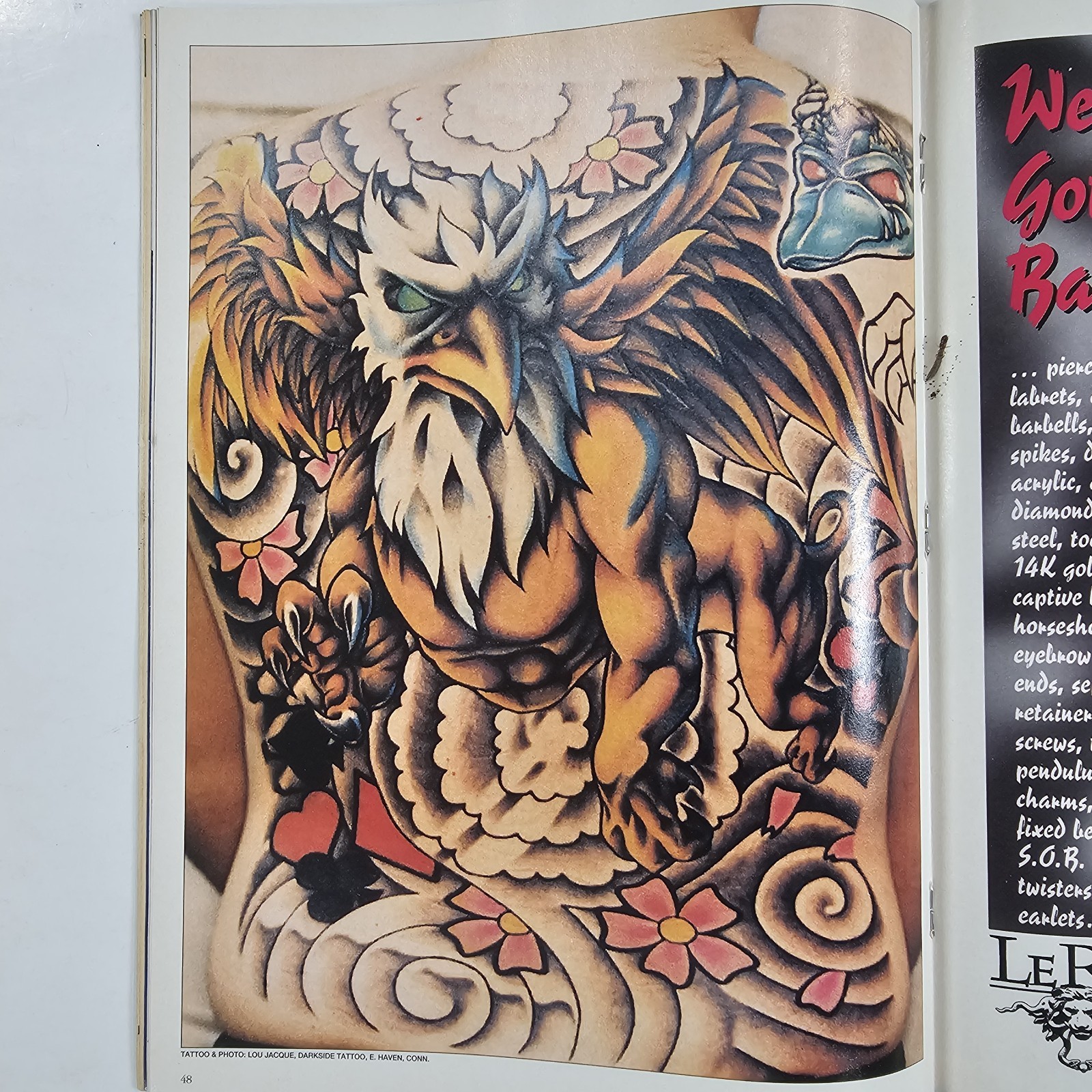 Vintage 1990s Lot Of 4 Tattoo Magazines Issue #120-123