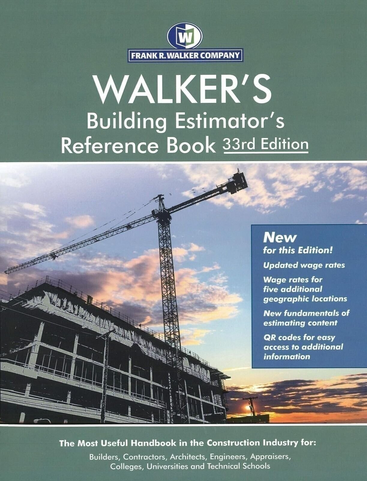 WALKER&rsquo;S Building Estimator&rsquo;s Reference Book 33rd Edition