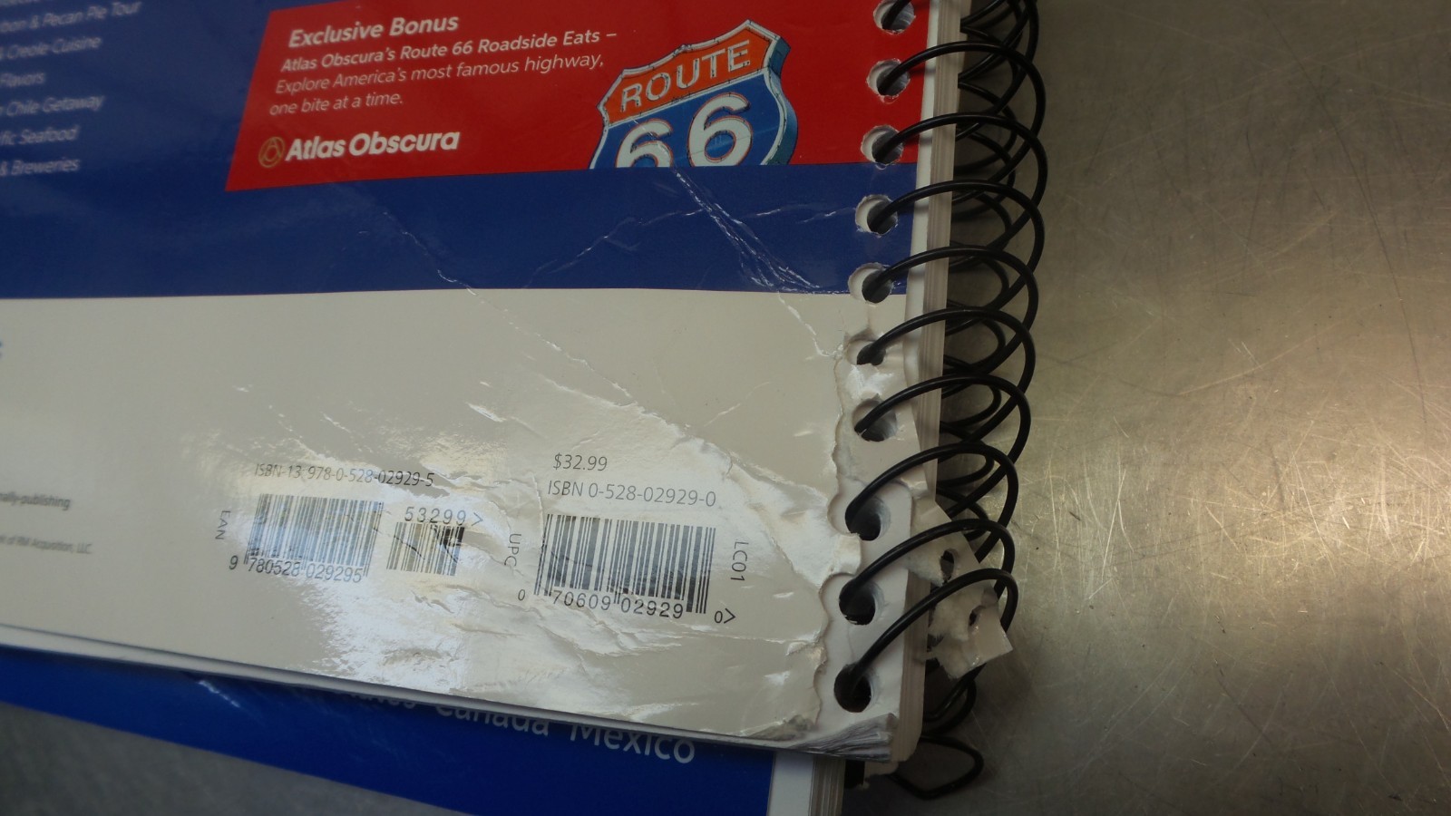 Rand McNally 2026 Large Scale Road Atlas Spiral Bound w/ Defects Please Read