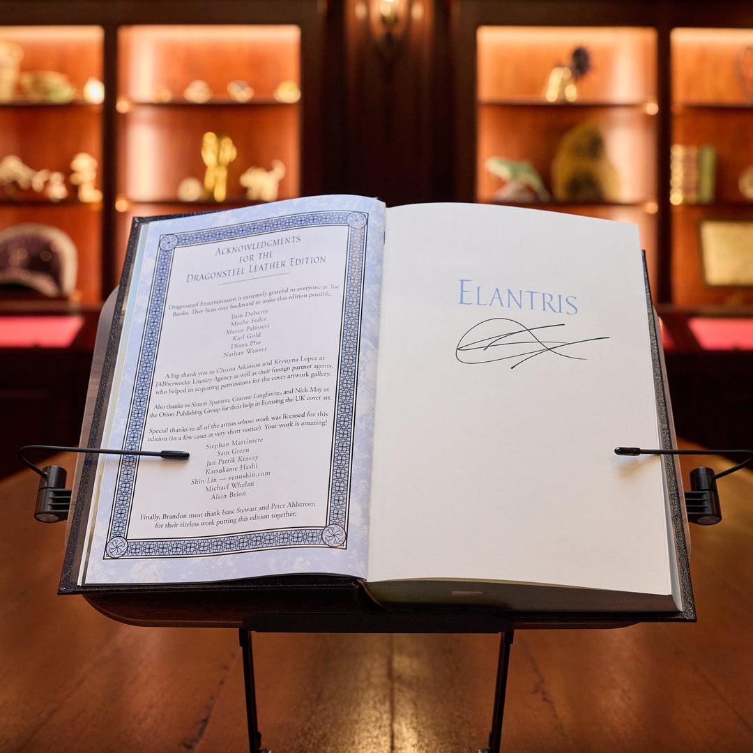 SIGNED & SEALED Elantris Dragonsteel Leatherbound