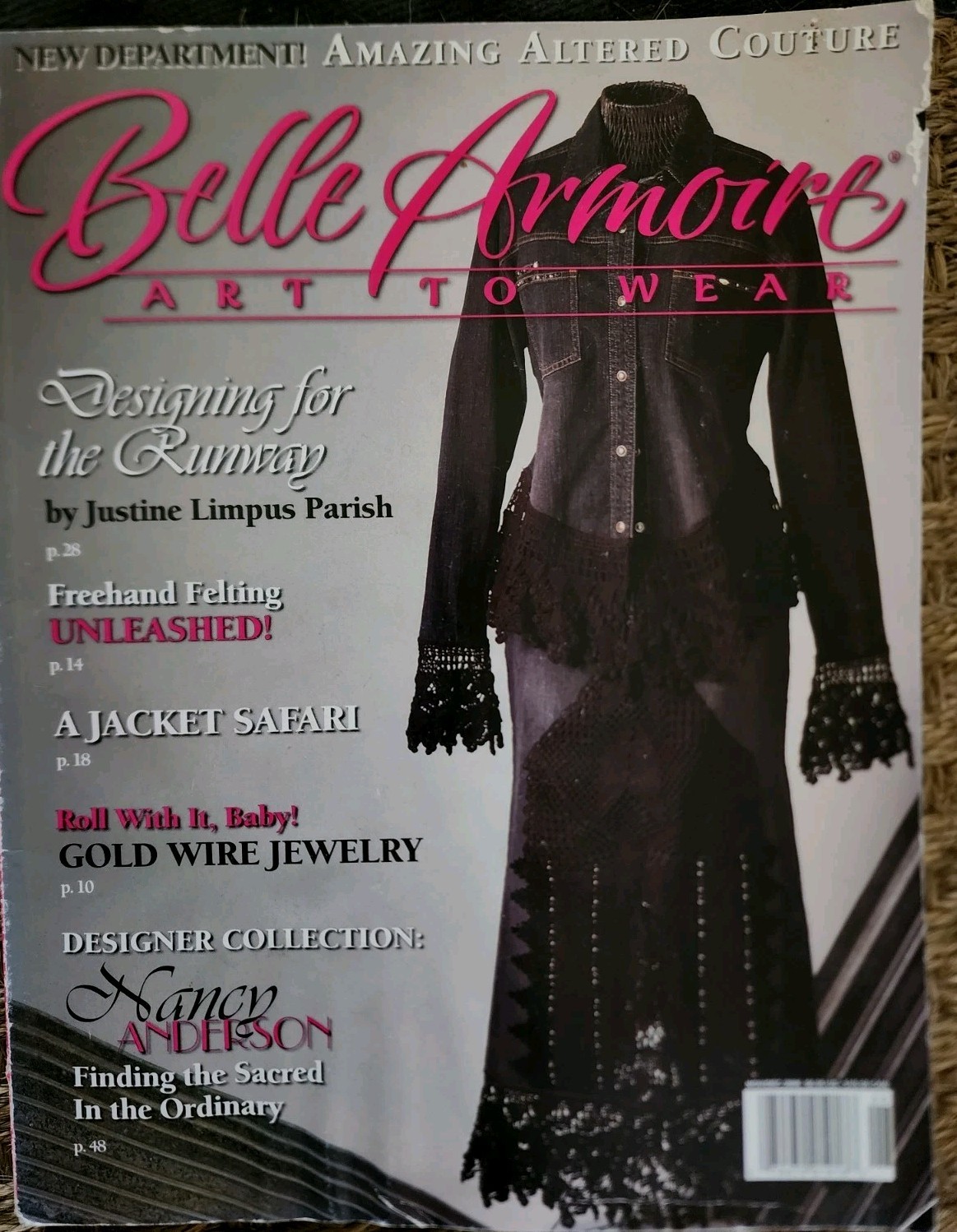 Belle Armoire 2006 Art to Wear Magazine Nov/Dec Vol. 6 Issue 6 Altered Couture