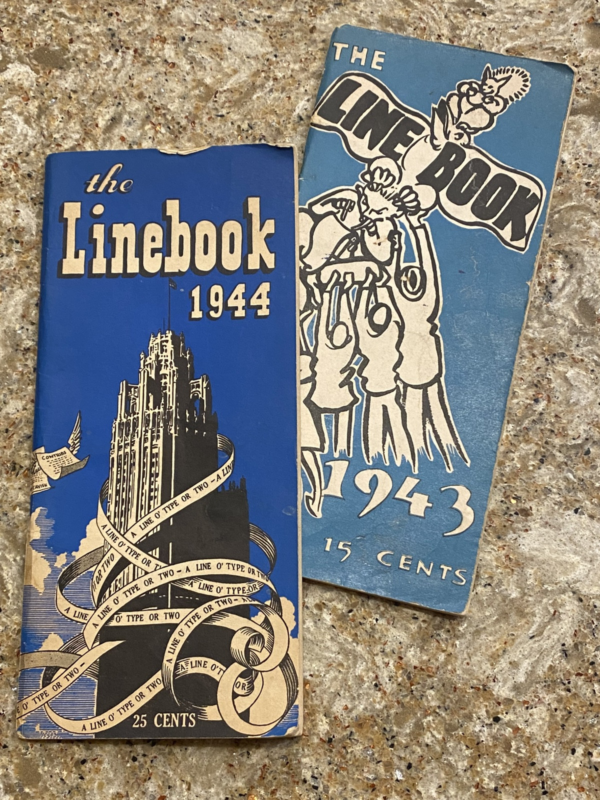Vintage WWII Era CHICAGO TRIBUNE 1943 1944 LINE BOOK Quotes Wit Poetry Ephemera