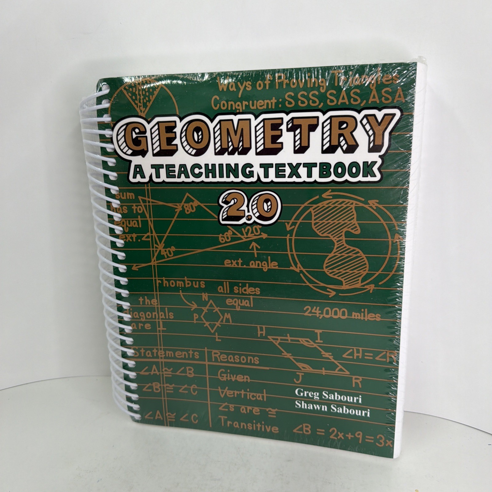 Geometry 2.0 – A Teaching Textbook Set – Textbook & Answer Key/Test Bank NEW