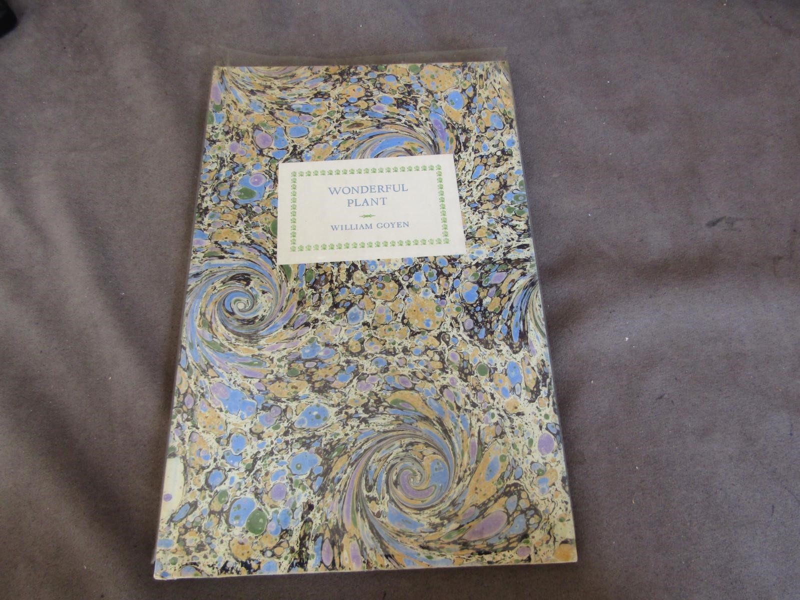 1980 twice signed – WONDERFUL PLANT – William Goyen – Palaemon Press ch922