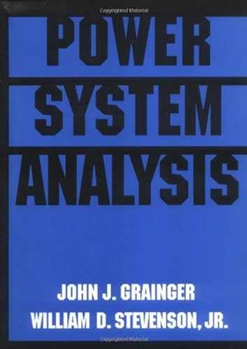 Power System Analysis – Hardcover, by Grainger John; Stevenson – Very Good