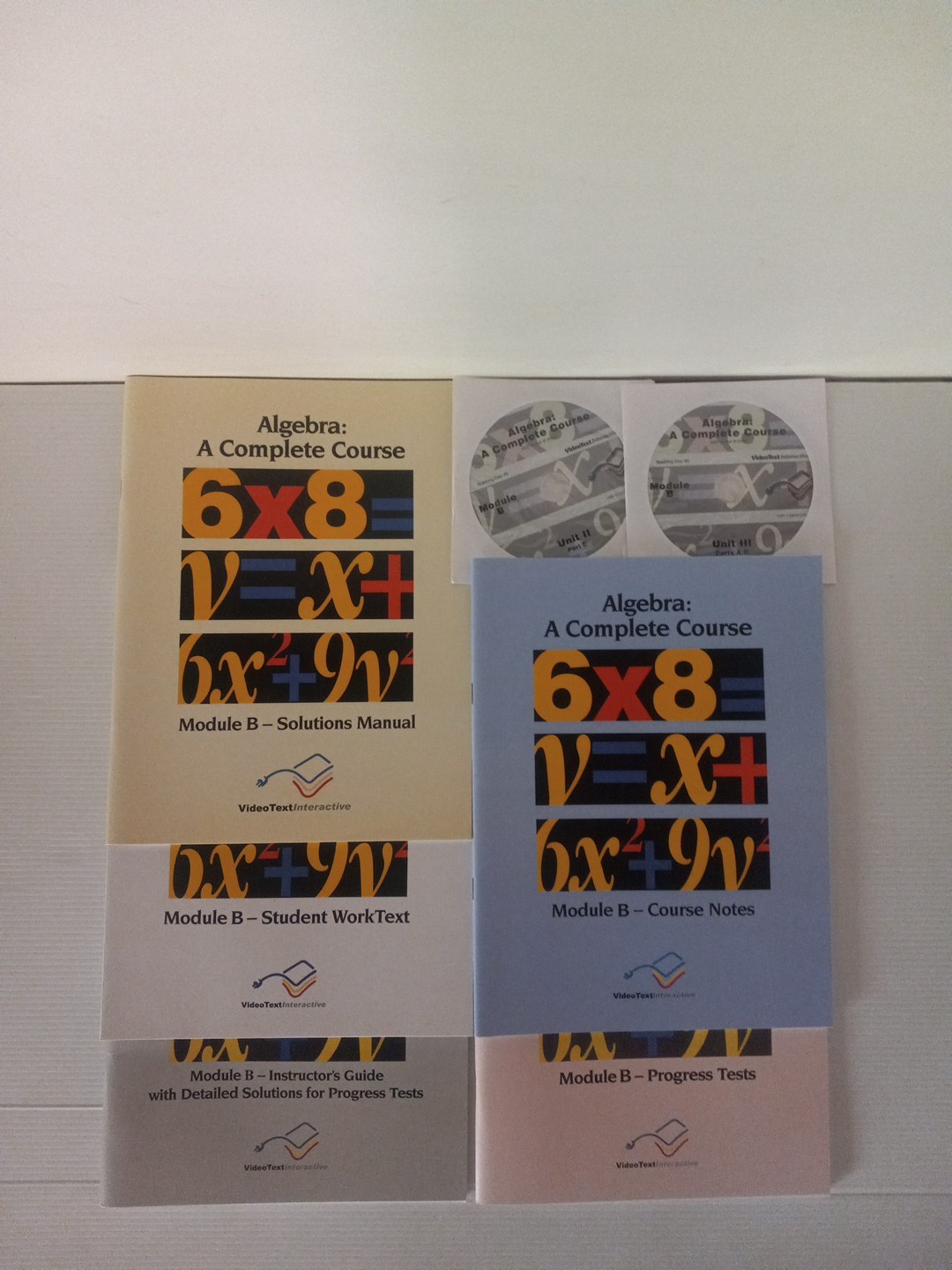 Algebra: A Complete Course Modules B 5 Books Plus 2 DVD&rsquo;s VideoText Interactive