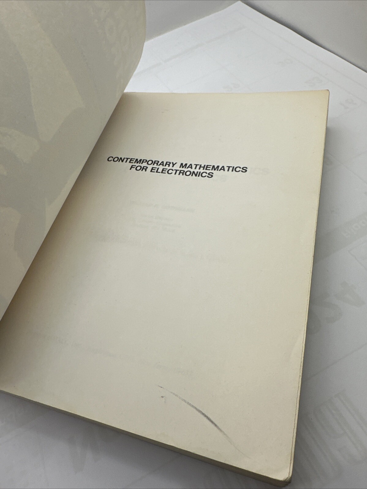 contemporary mathmatics for electronics National Institute Of Technology 1982
