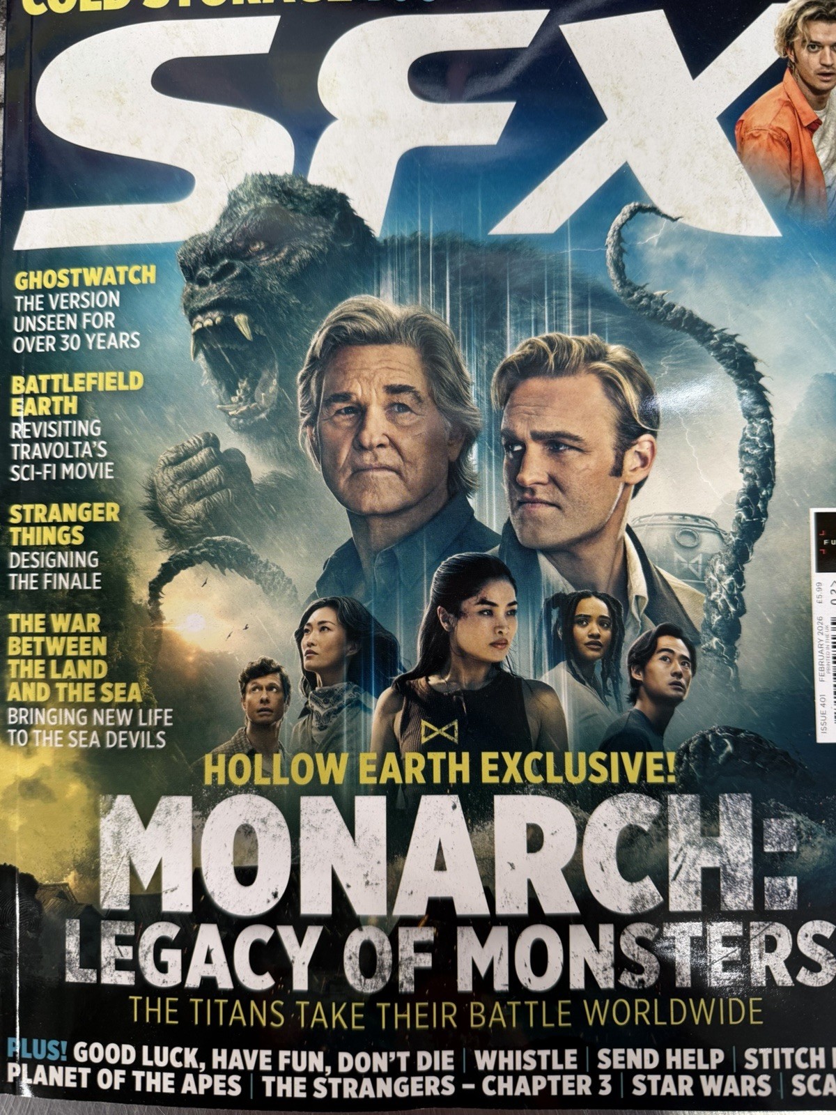 SFX magazine Feb 2026 Monarch Legacy of Monsters, Cold Storage, Ghostwatch