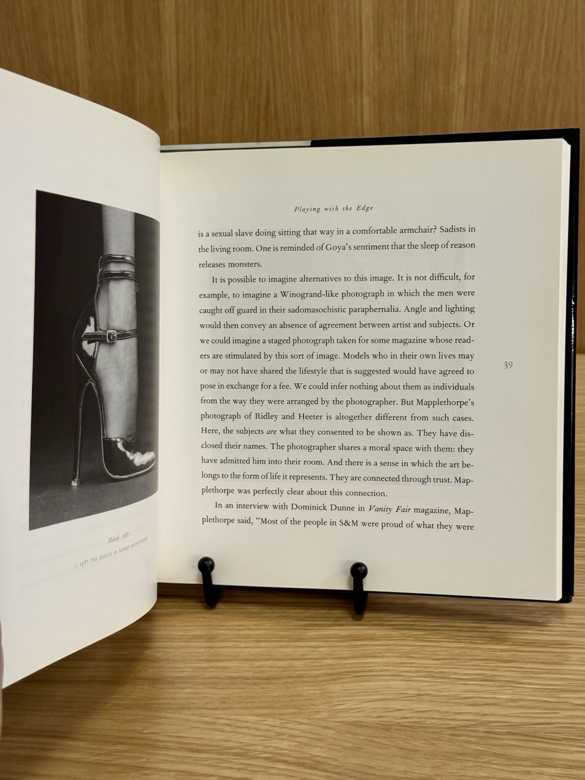 Playing With the Edge Robert Mapplethorpe, Edited by Arthur C Danto, 1st HC VG+