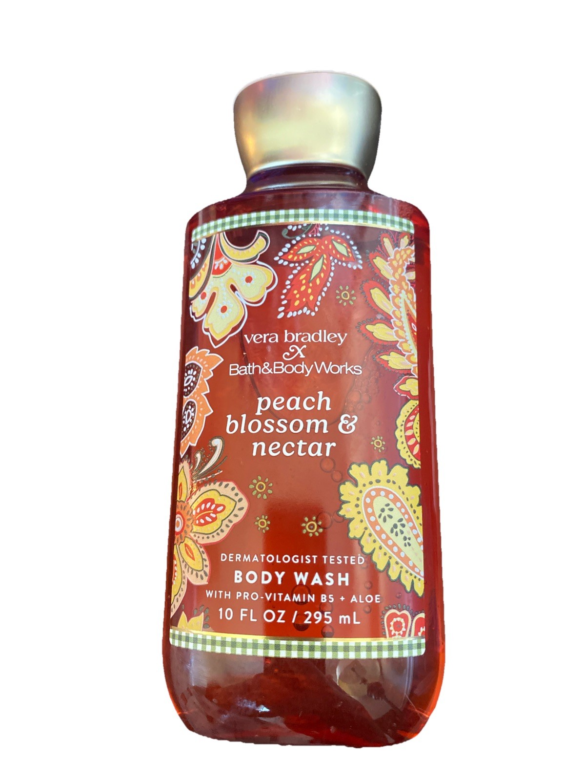 NEW Bath & Body Works Vera Bradley : Peach Blossom & Nectar Body Wash – 10 oz