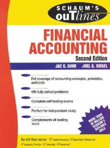 Schaum&rsquo;s Financial Accounting 2 Ed. – Paperback By Shim, Jae – GOOD