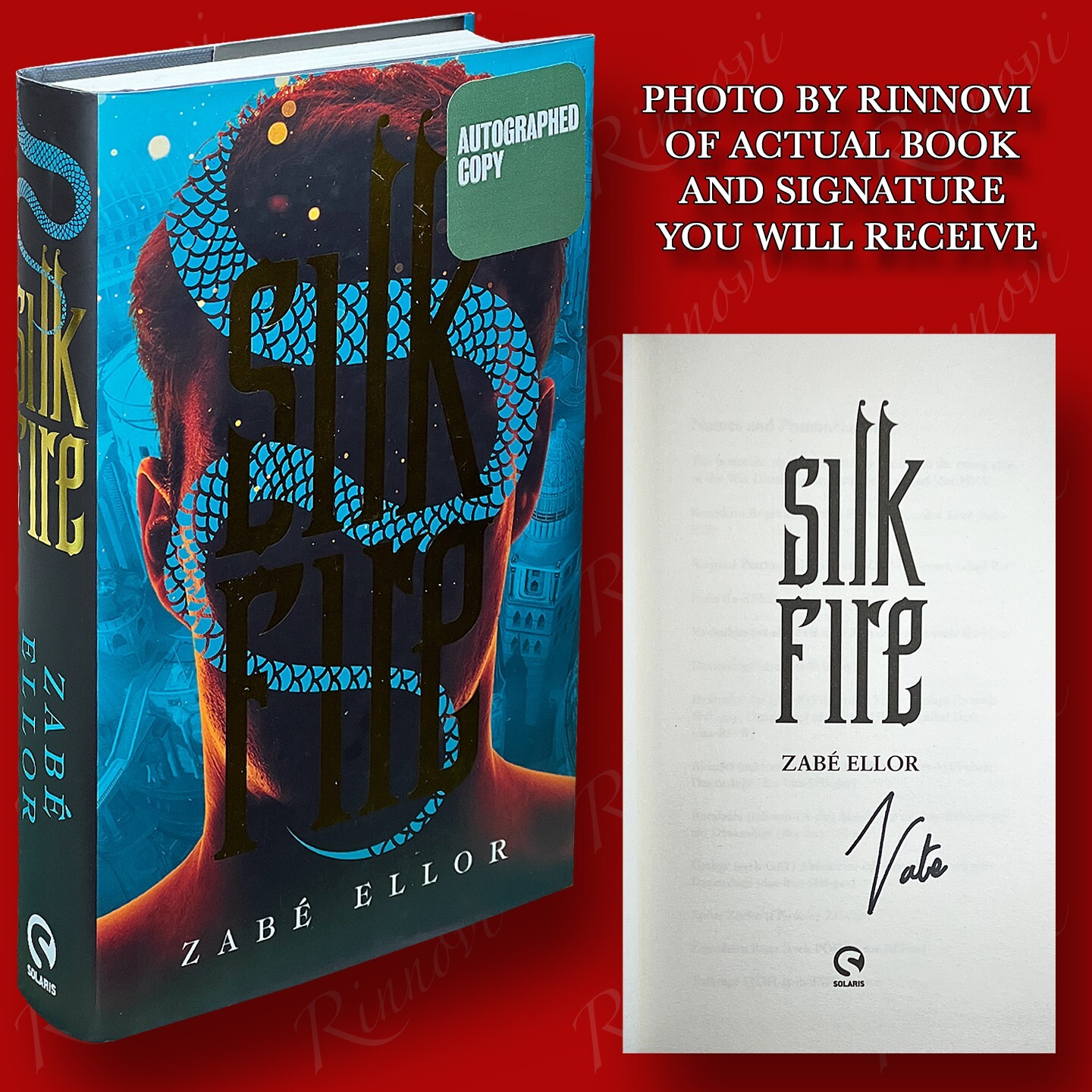 Silk Fire SIGNED Zabe Ellor (2022,HC,1st/1st) BRAND NEW