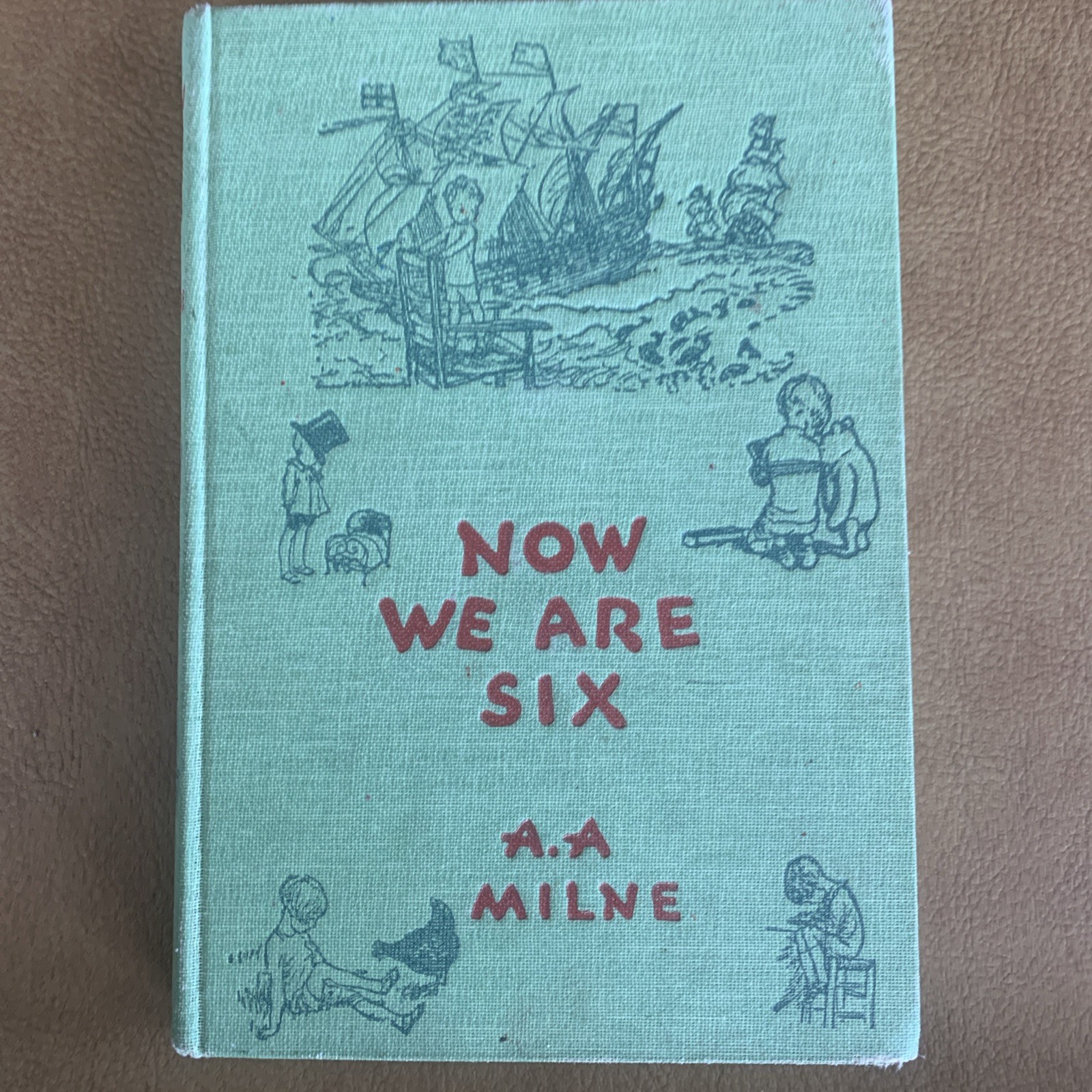 3- 1950 A A Milne Books Winnie the Pooh, Now We Are 6, When We Were Very Young
