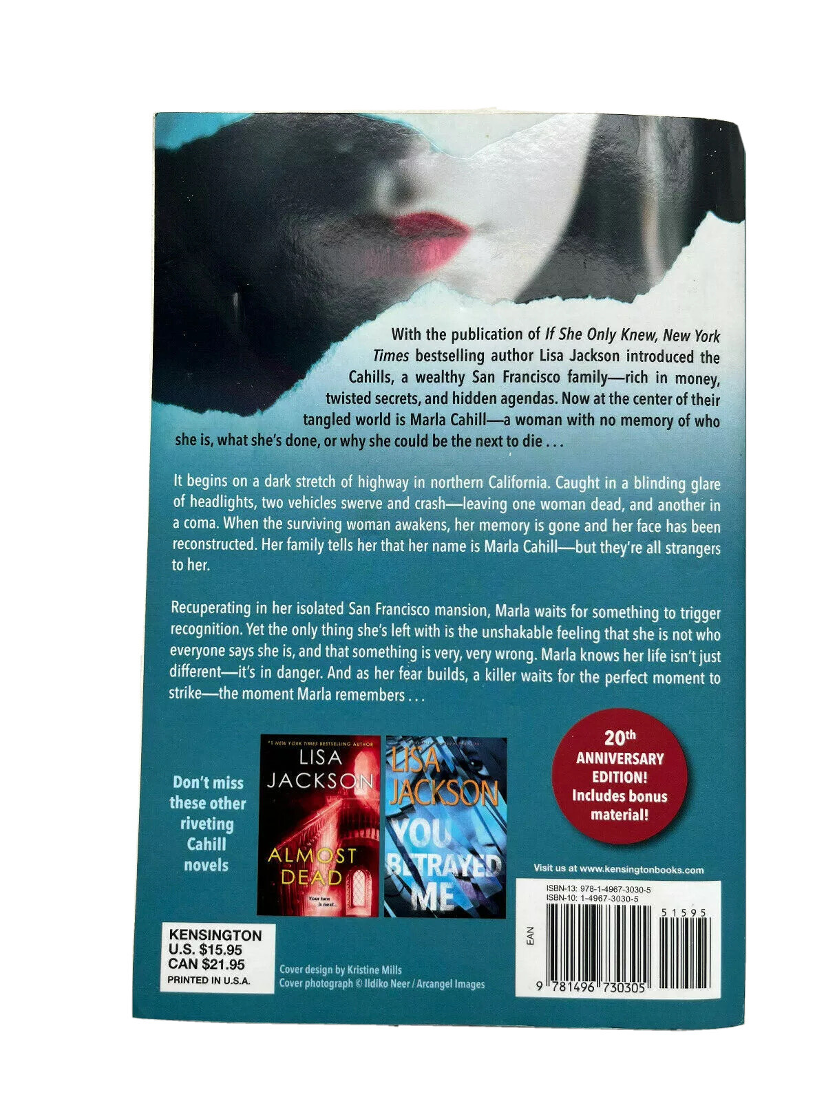If She Only Knew by Lisa Jackson Paperback 20th Anniversary Edition Bonus Materi