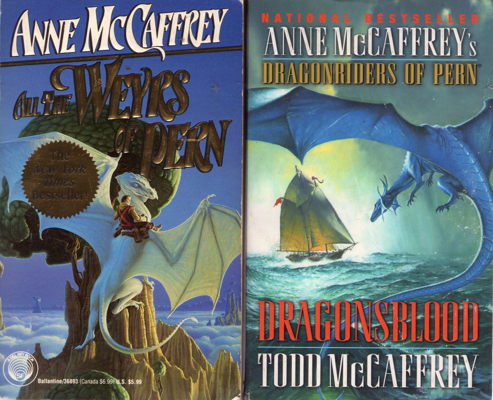 Complete Set Series – Lot of 24 Dragonriders Pern books by Todd & Anne McCaffrey