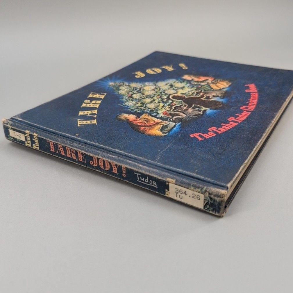 Vintage 1966 Take Joy! Tasha Tudor Christmas Book HC Blue Ex-Lib USA Illustrated