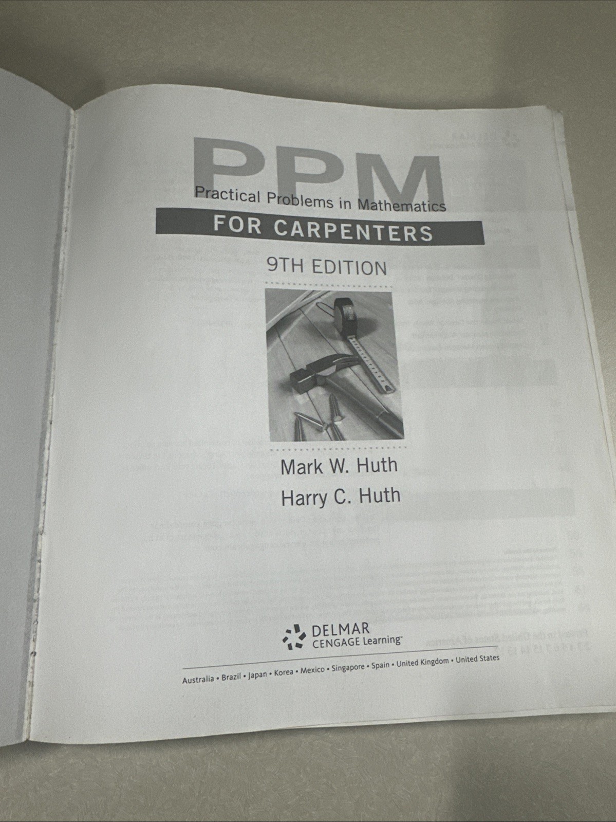 Practical Problems in Mathematics for Carpenters by Mark Huth