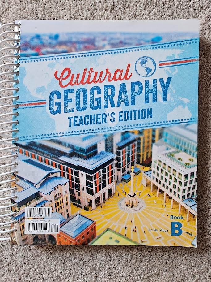Cultural Geography Teachers Edition Book B Fourth Edition FREE SHIPPING!