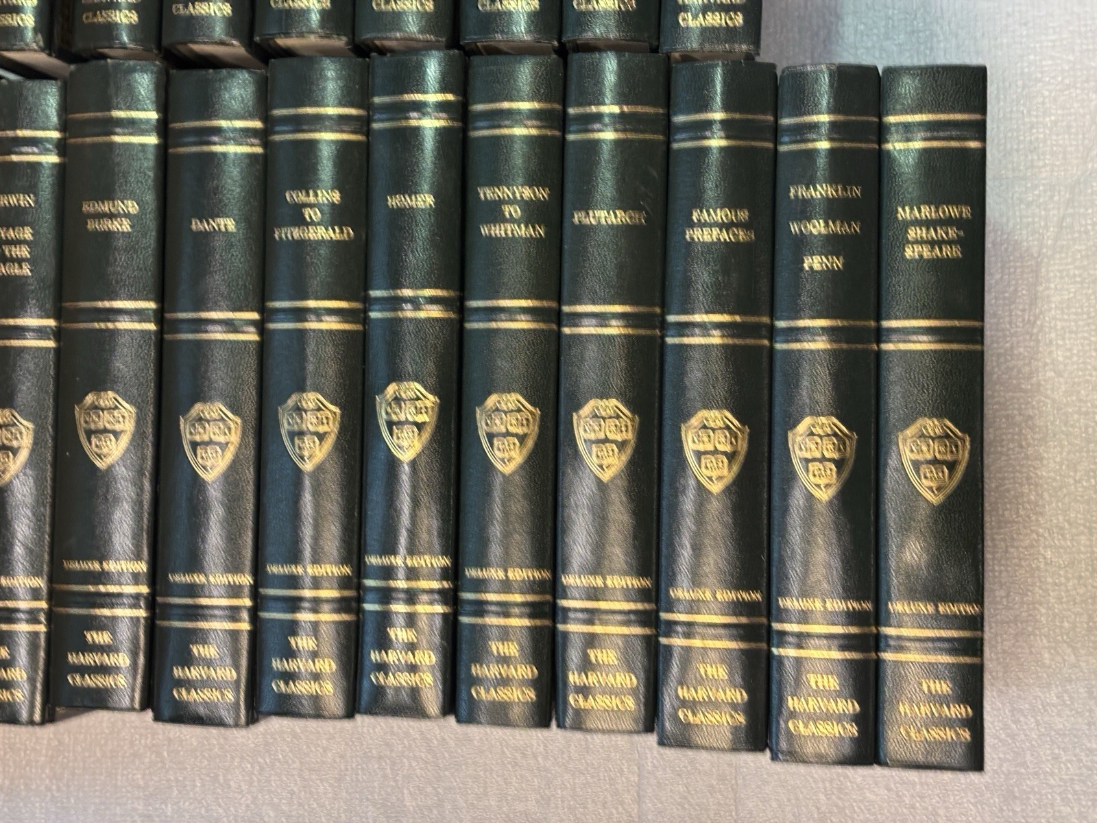 The Harvard Classics Deluxe Registered Edition 1968 61st Printing 20 Volume Set