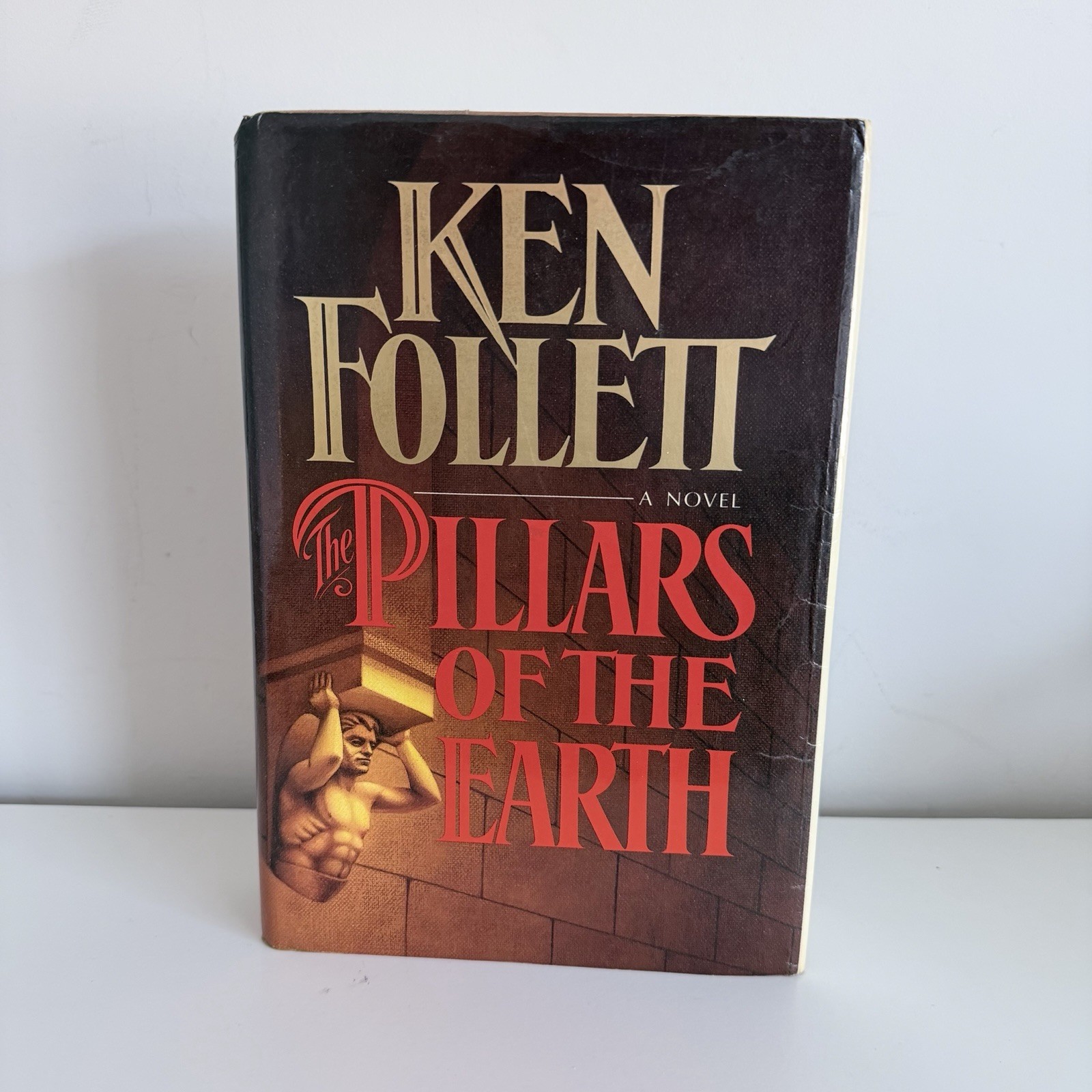 Pillars of the Earth Ken Follett 1st printing/edition HCDJ 1989