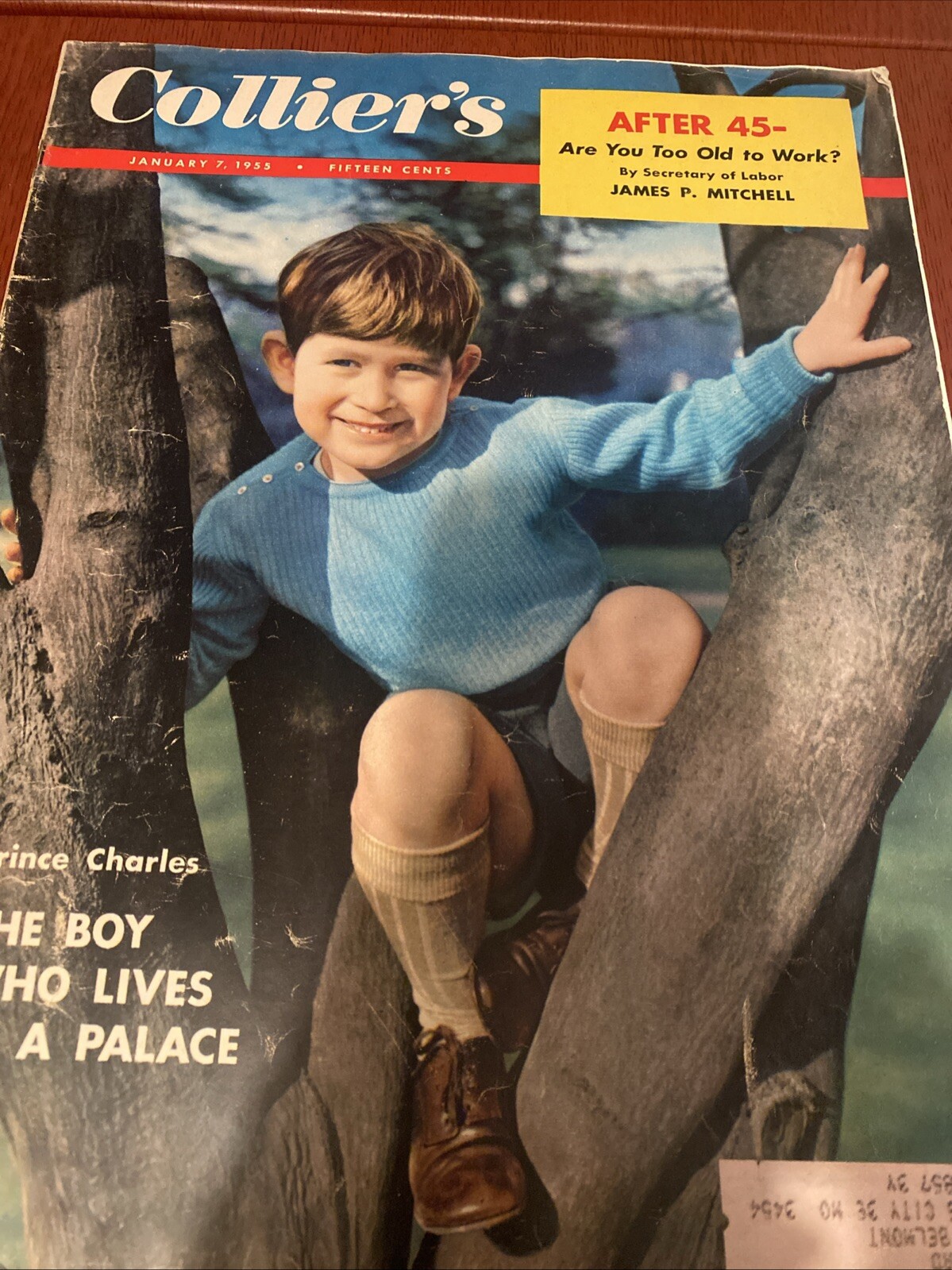 COLLIER&rsquo;S MAGAZINE 7 JANUARY 1955 NEWS GENERAL INTEREST – PRINCE CHARLES