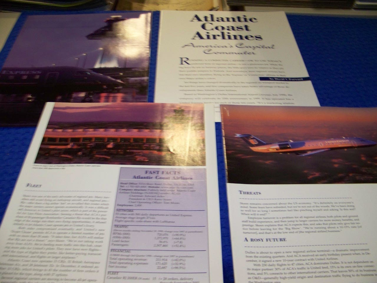 1999: ATLANTIC COAST AIRLINES « AMERICA&rsquo;S CAPITOL » HISTORY/PHOTOS/DETAILS (185SS)