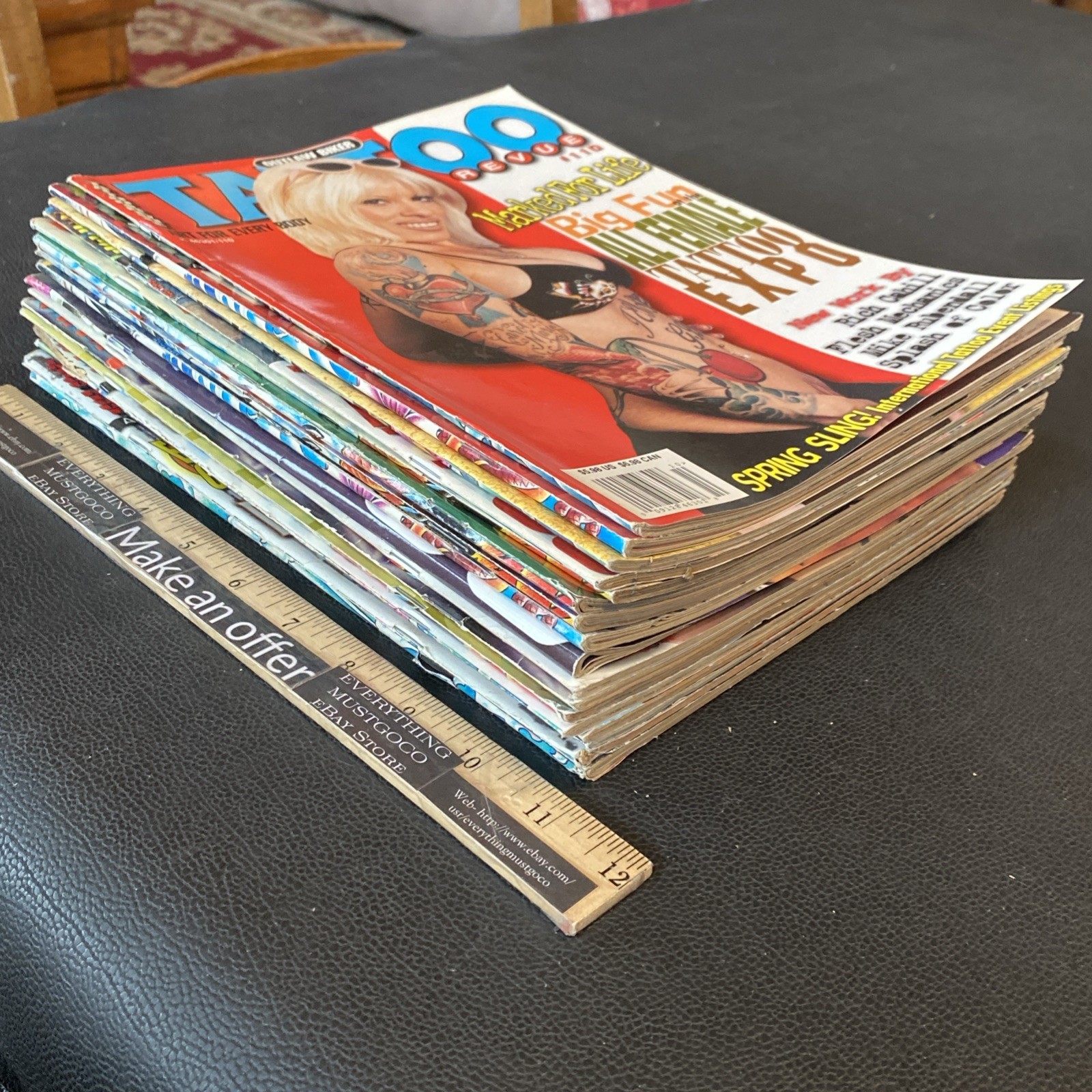 Lot of 17 Issue Vintage Tattoo Revue Magazine Late 1990s 2000s Ink Design Ideas